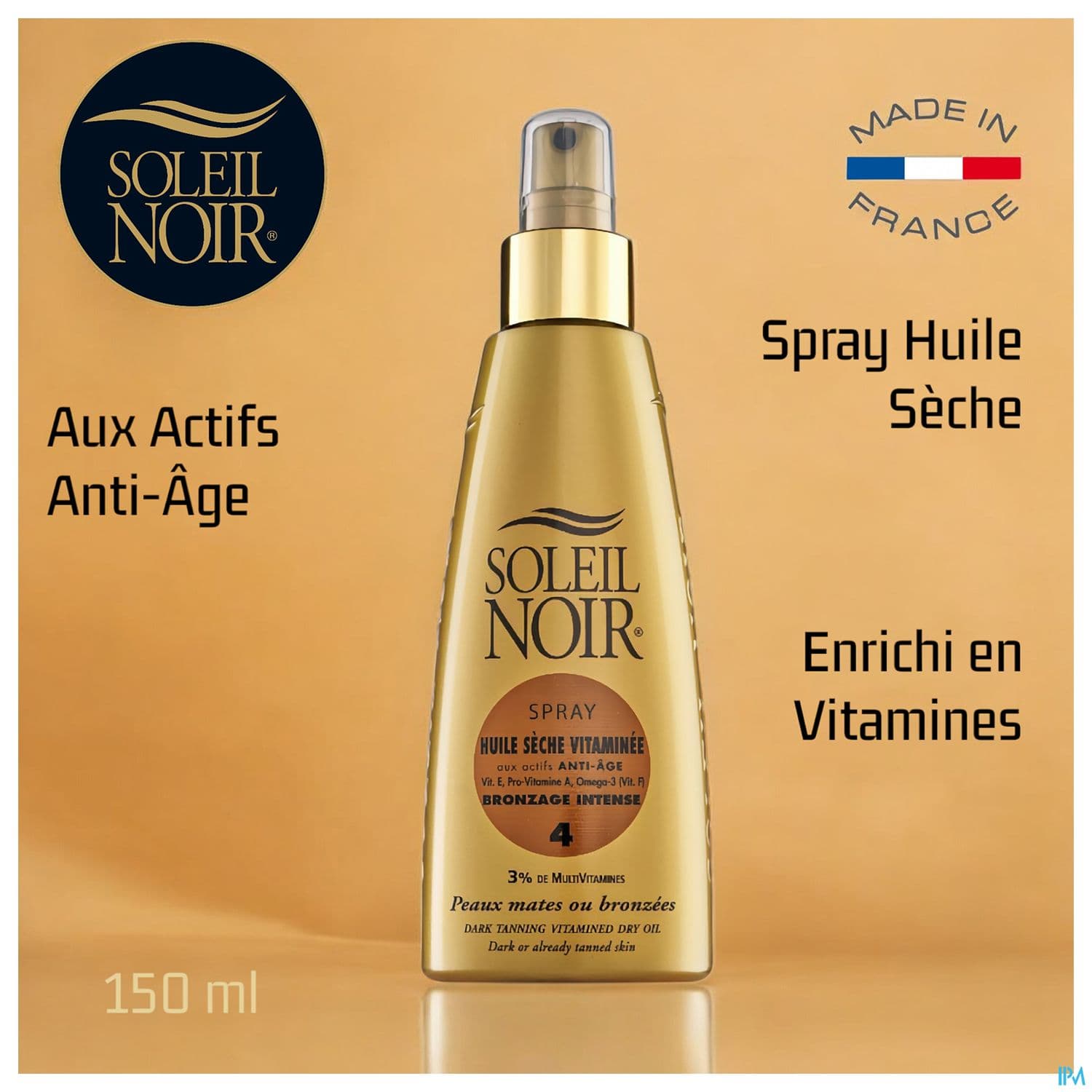 Soleil Noir Huile Seche Vitamine Ip 4 Spray 150ml