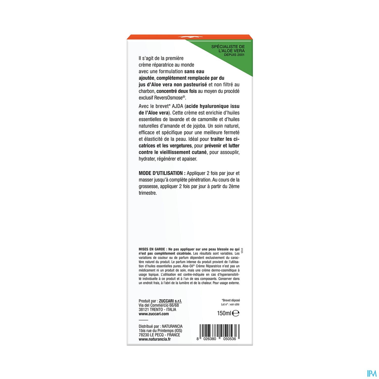 ALOE VERA ALOE OIL CR REPAR 150ML