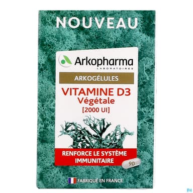 ARKOG VITAMINE D3 VEG GELUL 90