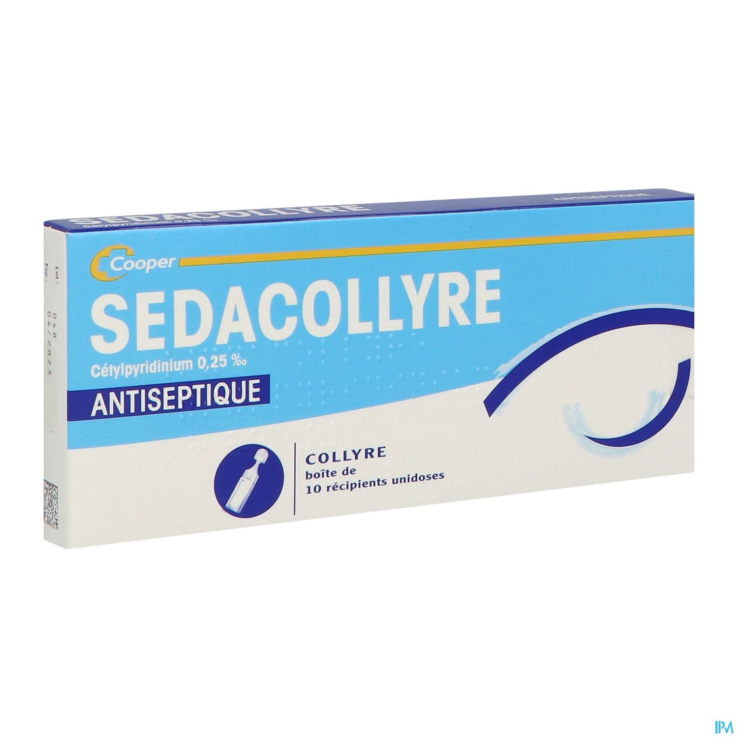 Sedacollyre Cetylpyrid 0.025% Collyre Unid 0ml4 10