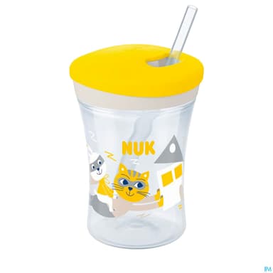 NUK ACTION CUP TASSE+PAILLE 12M+