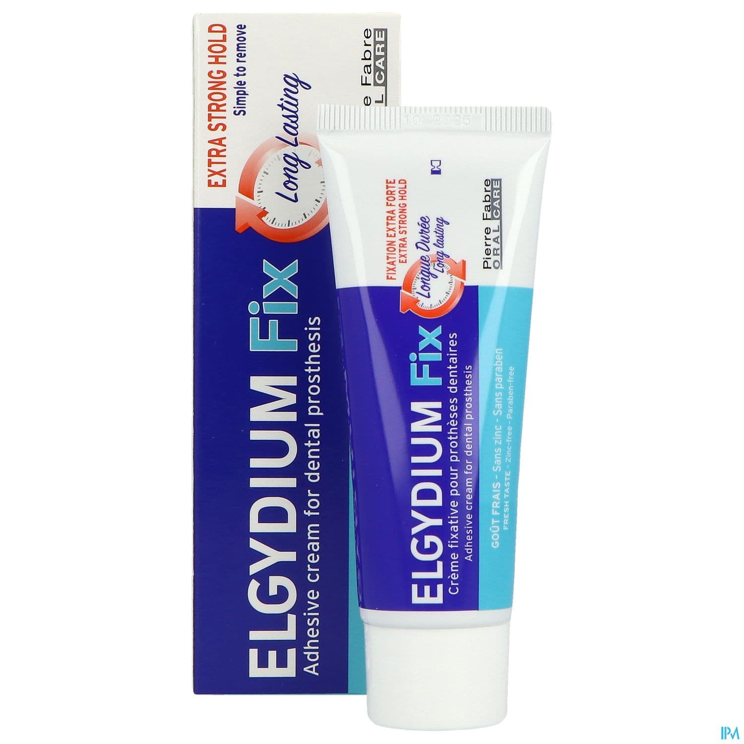 Elgydium Fix Fixation Extra Forte Creme Fixative Gout Frais 45g