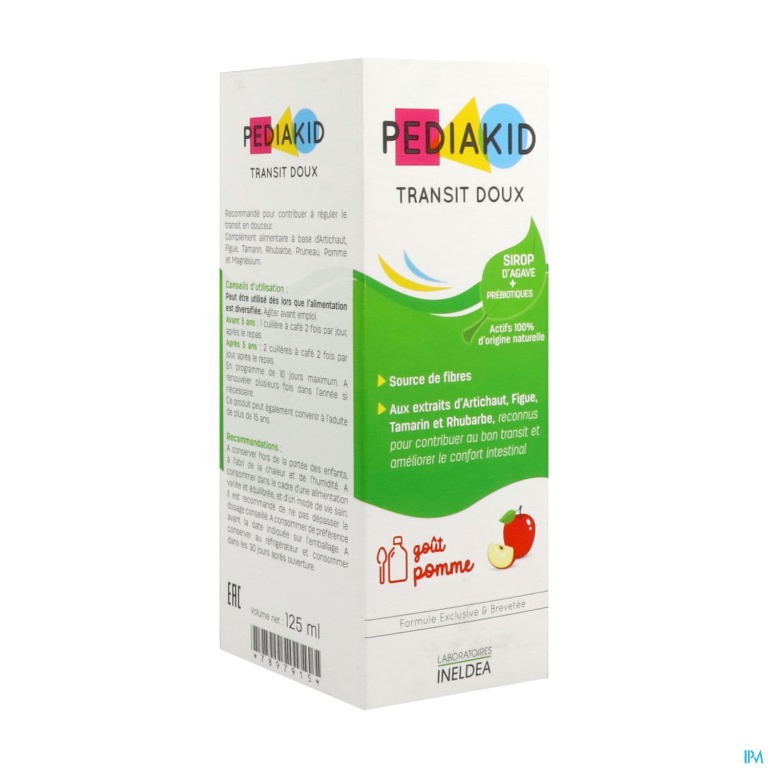 Pediakid Transit Doux Sirop Pomme 125ml