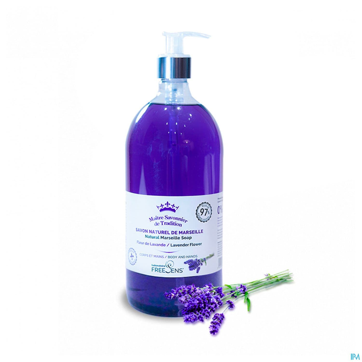 Freesens Savon Naturel De Marseille Fleur Lavande 1l
