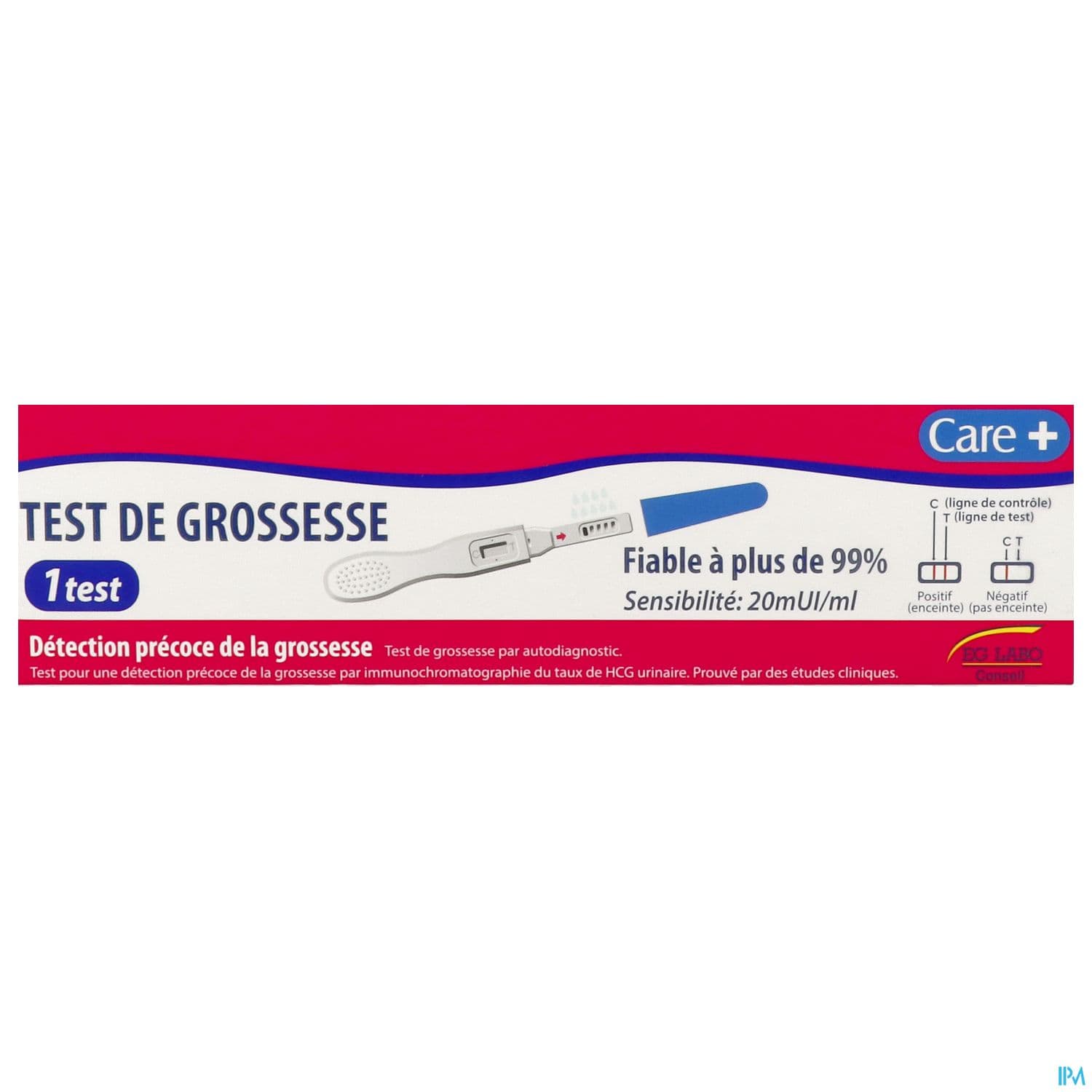 CARE+ TEST GROSSESSE BTE 1