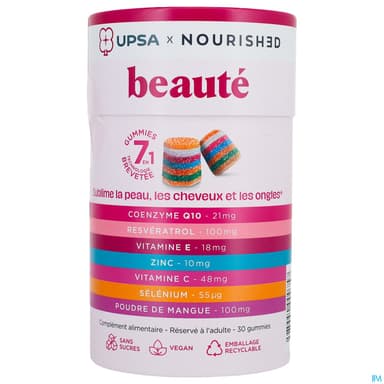 Upsa X Nourished Beaute 7en1 Gommes 30