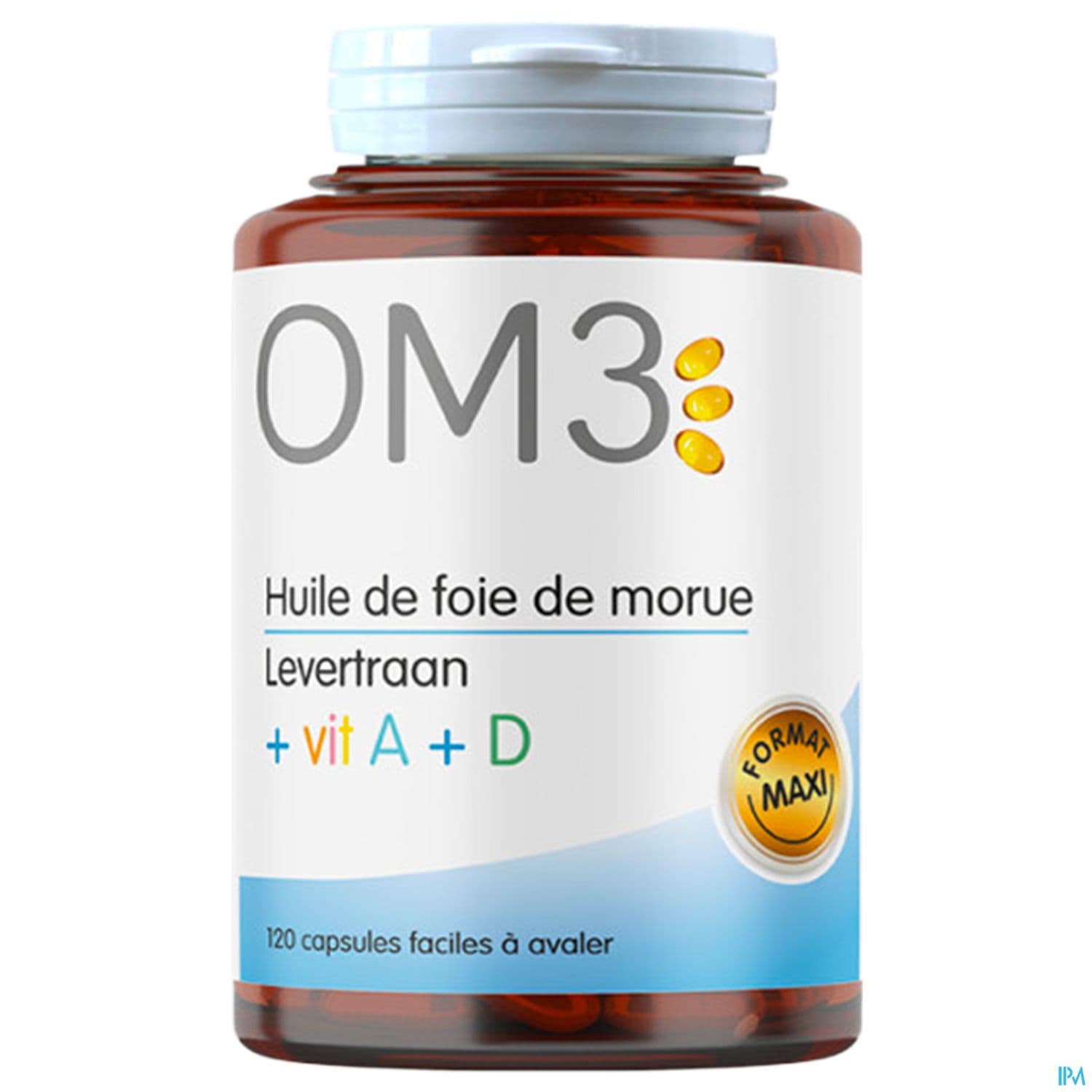 Om3 Huile De Foie De Morue Vit A + D Capsule 120