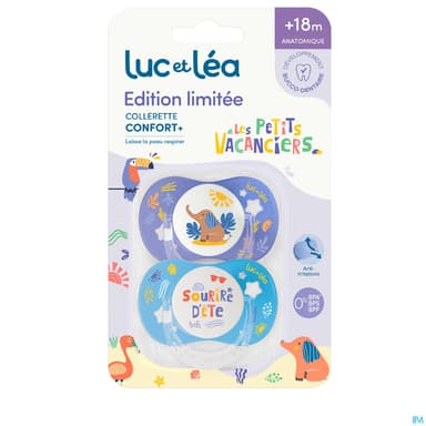 Luc Et Lea Duo Sucettes Anatomiques Elephant-sourire +18m