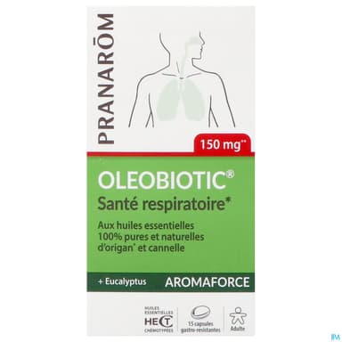 PRANAROM OLEOBIOTIC RESPIR CAPS 15
