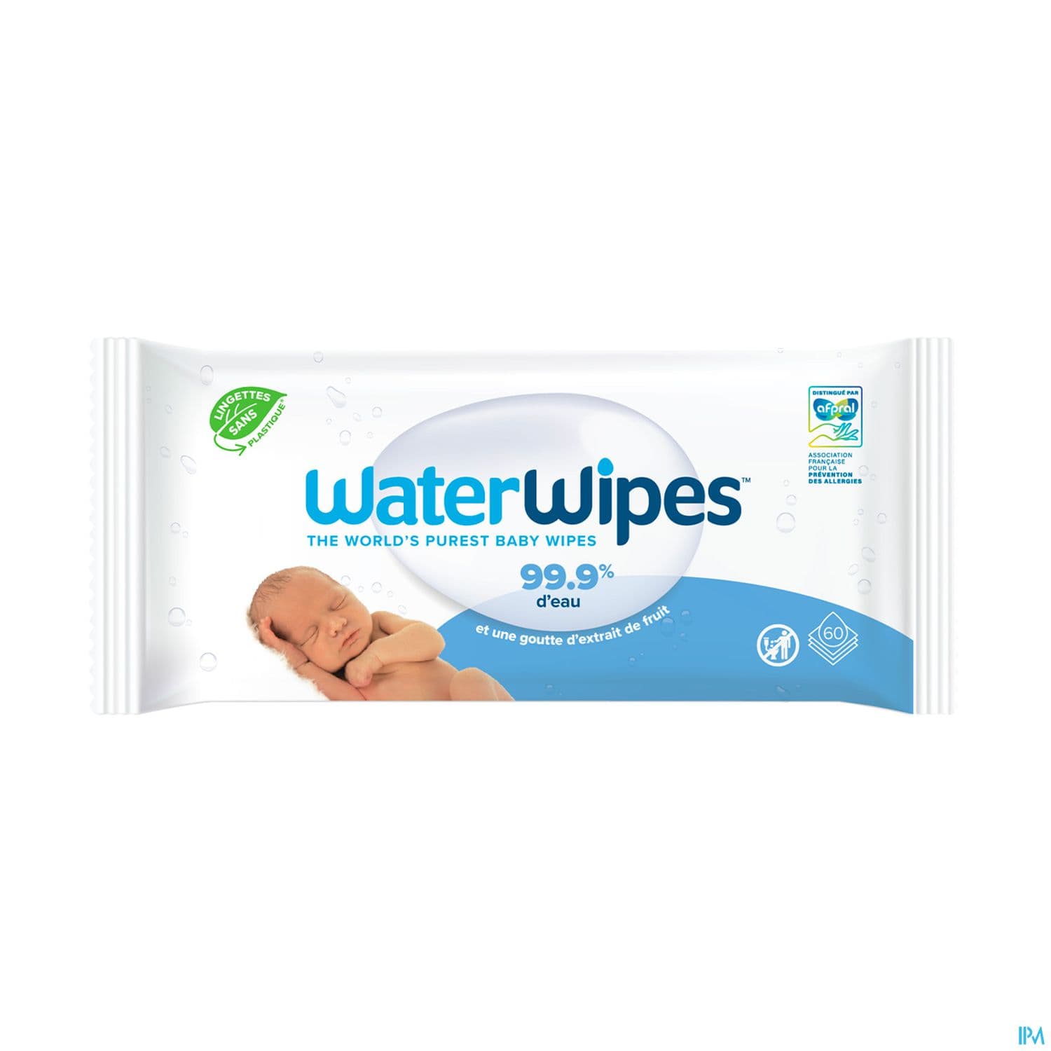 WATER WIPES LINGETTE COMPOST X60