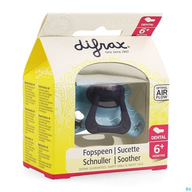 Difrax Sucette Dental 6/12mois