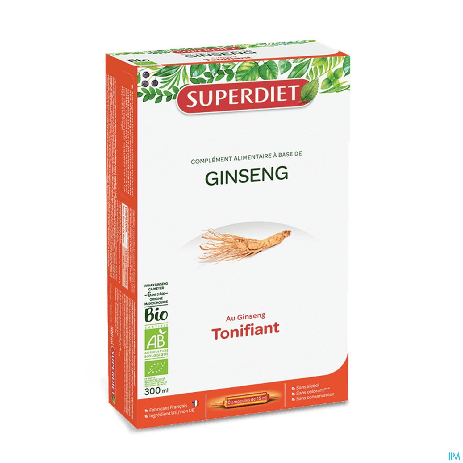 SUPERDIET GINSENG BIO AMP20