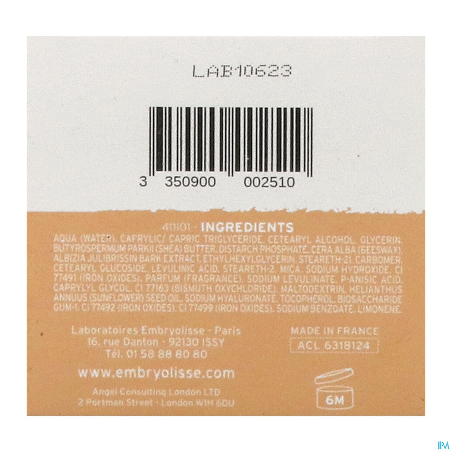 EMBRYOLISSE SOIN BLUSH ROSE 50ML
