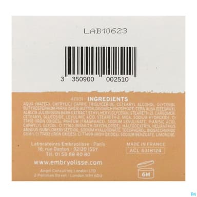 EMBRYOLISSE SOIN BLUSH ROSE 50ML