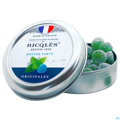 Ricqles Pastille Menthe Sucre Boite 45g