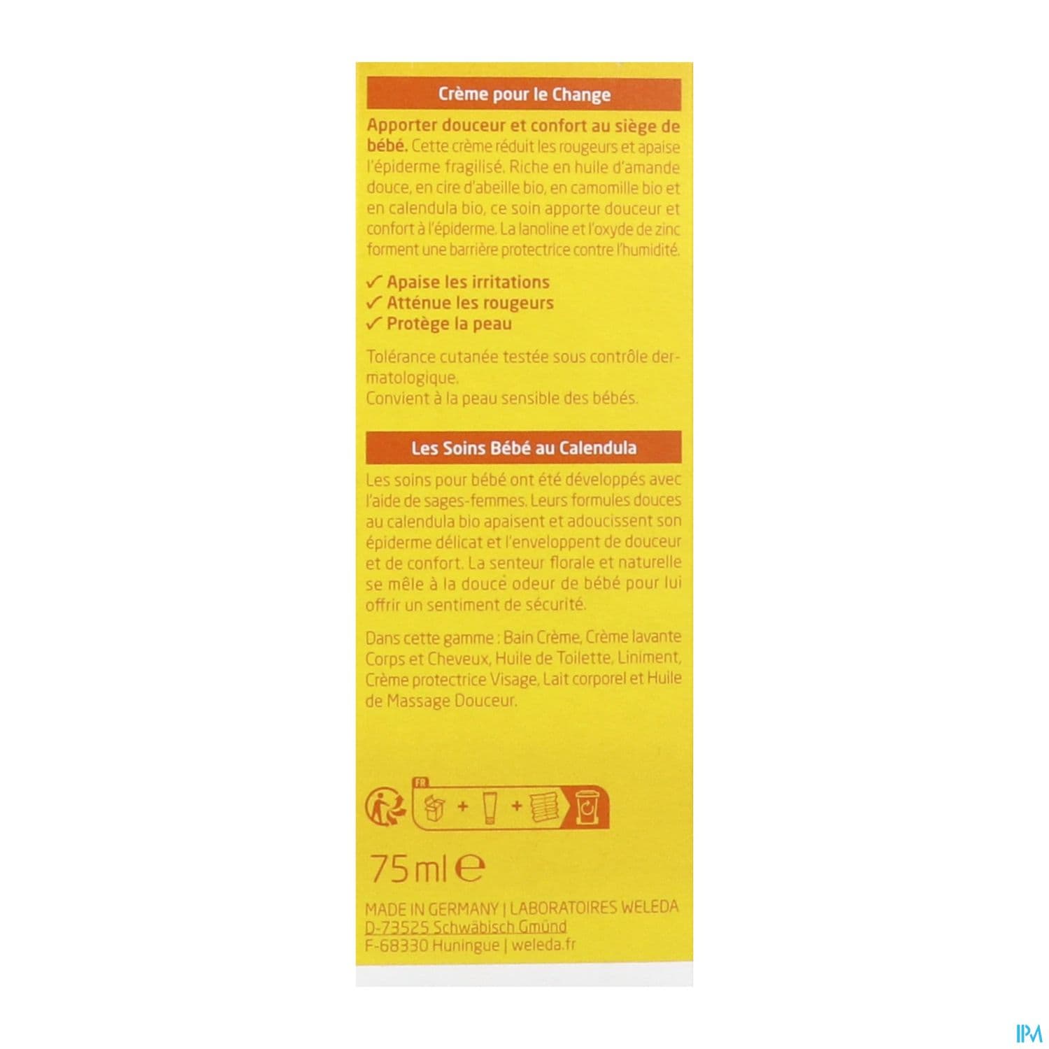 WELEDA BB CR CHANG CALENDULA 75ML