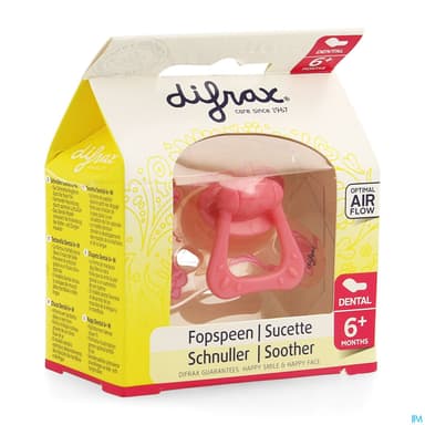 Difrax Sucette Dental 6/12mois
