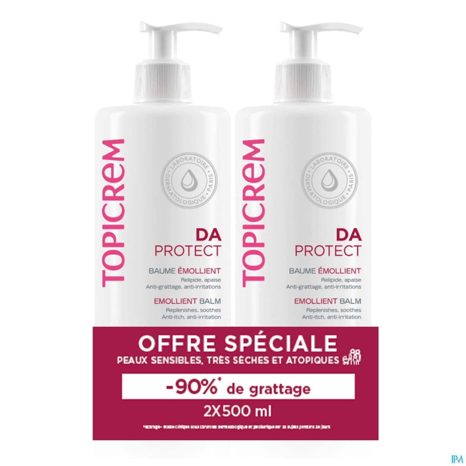 TOPICREM DA PROT BAUM EMOLL2X500ML