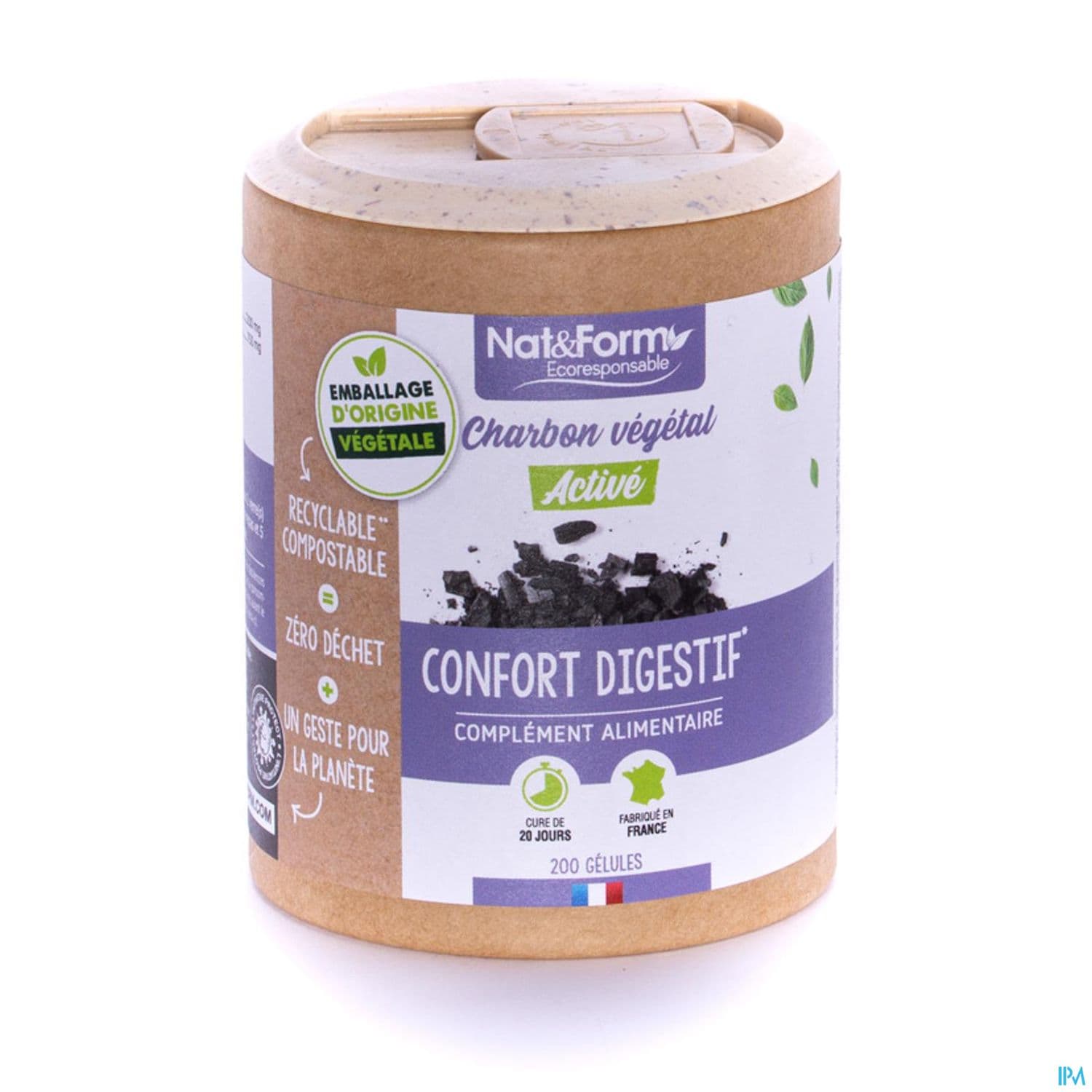 Nat Et Form Ecoresponsable Charbon Vegetal Gelule 60