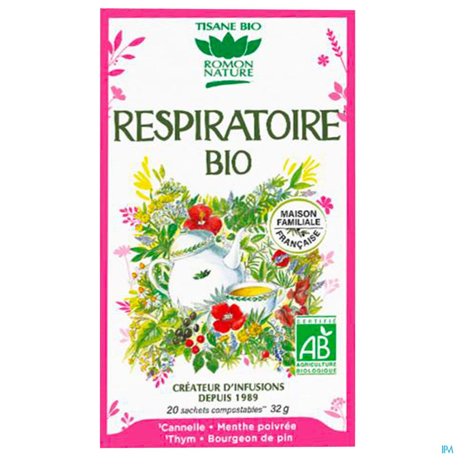 Romon Nature Complexes Respiratoire Bio Infusette 1g6 20