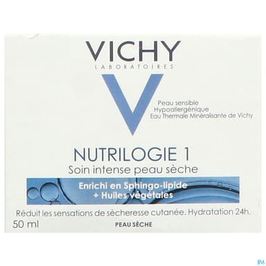 Vichy Nutrilogie 1 Soin Profond Peaux Seches 50ml
