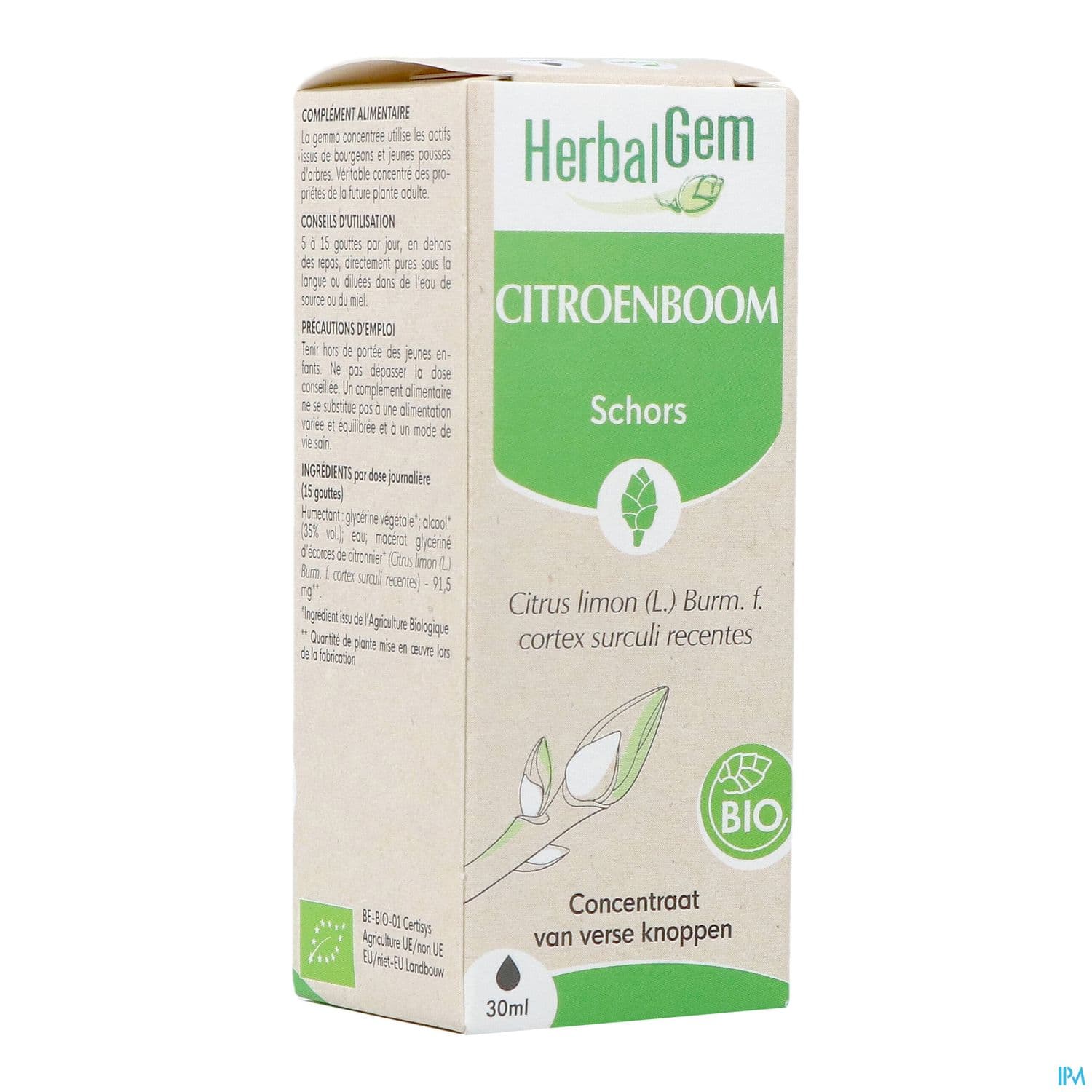 Herbalgem Citronnier Bourgeon Macerat Gly Bio 30ml