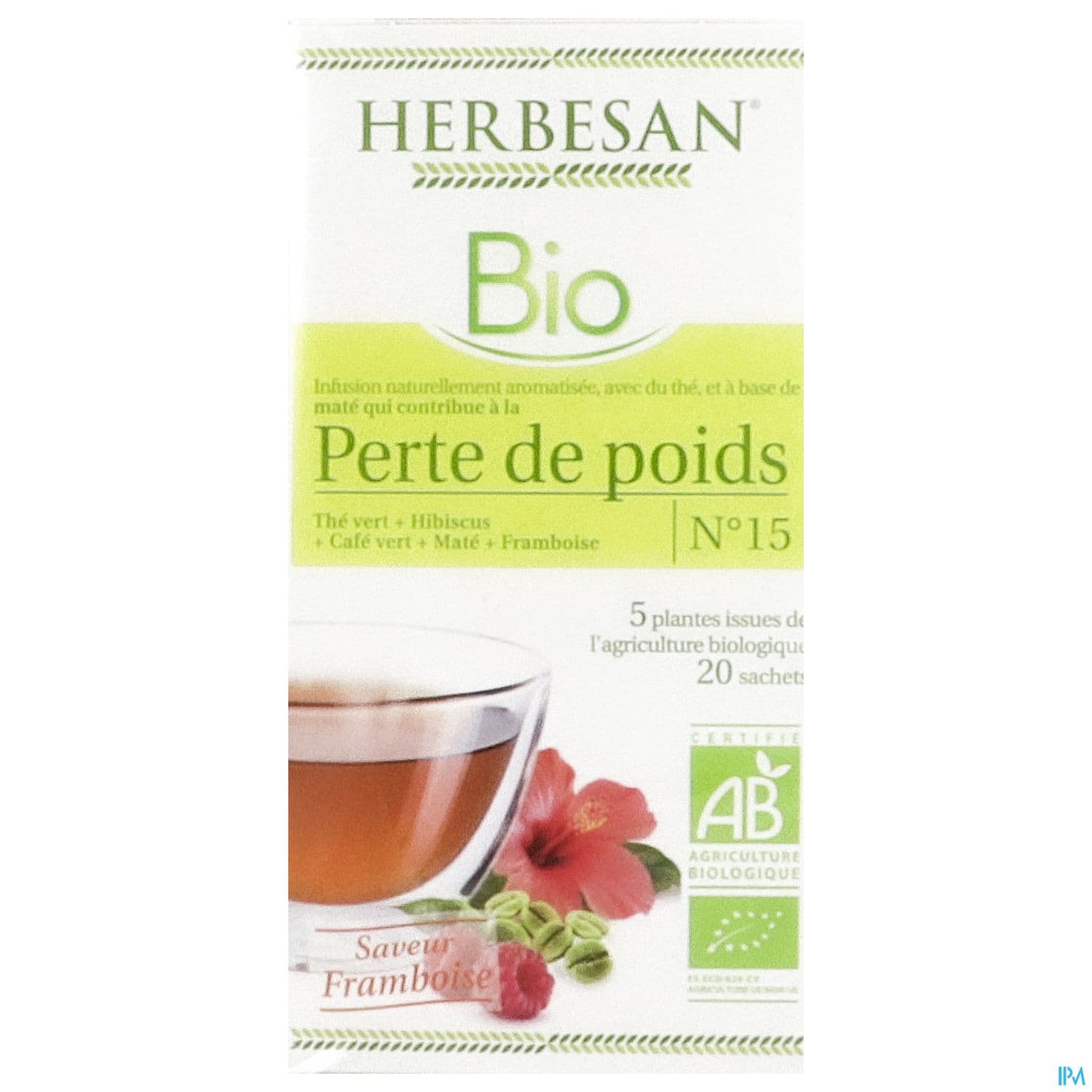 Herbesan Infusion Perte De Poids Bio Sechet 20
