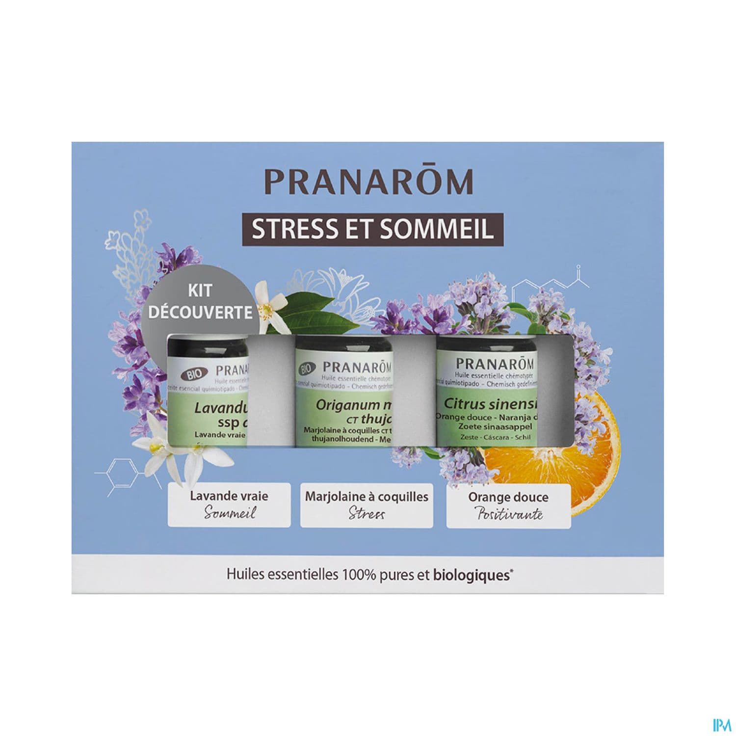 Pranarom Huile Essentielle Bio Coffret Calmante 5ml X3