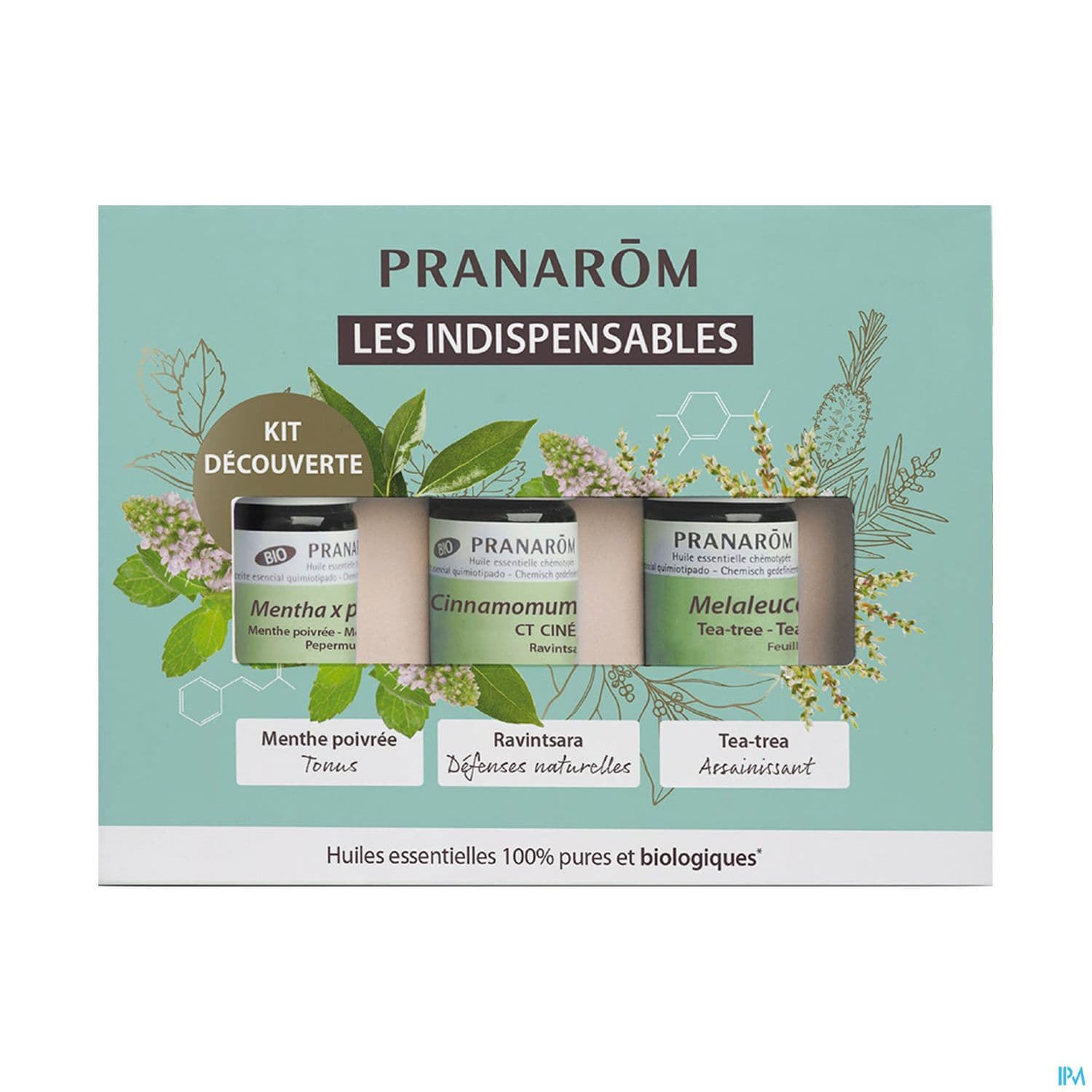 Pranarom Huile Essentielle Bio Coffret Indispensable 5ml X3