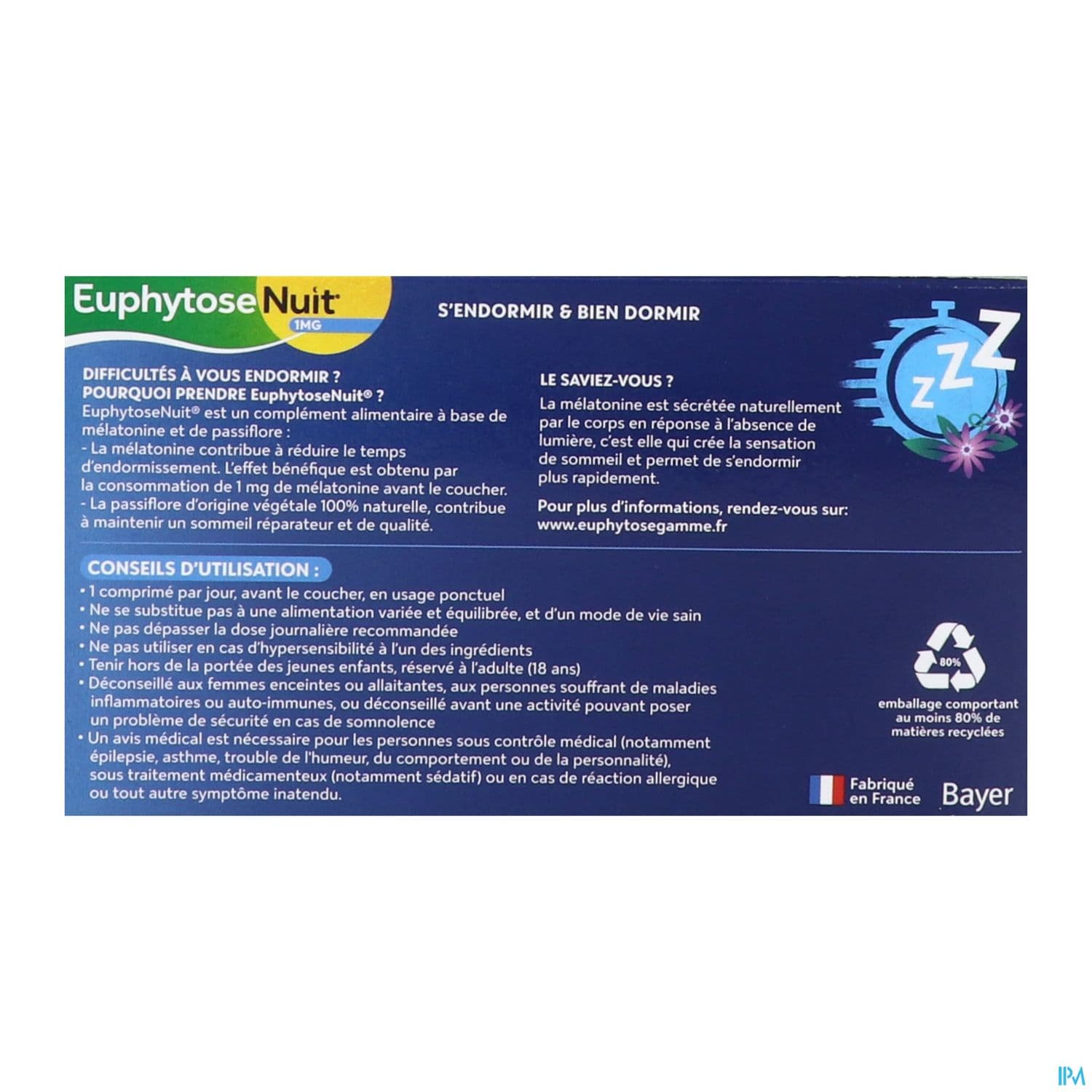 EUPHYTOSE NUIT CPR 30