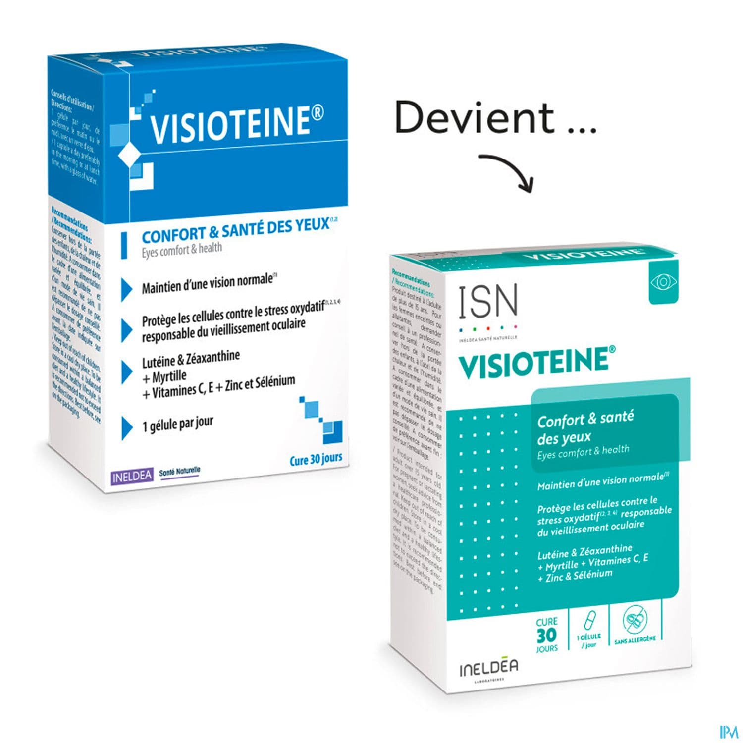 ISN VISIOTEINE GELUL VEGET 30