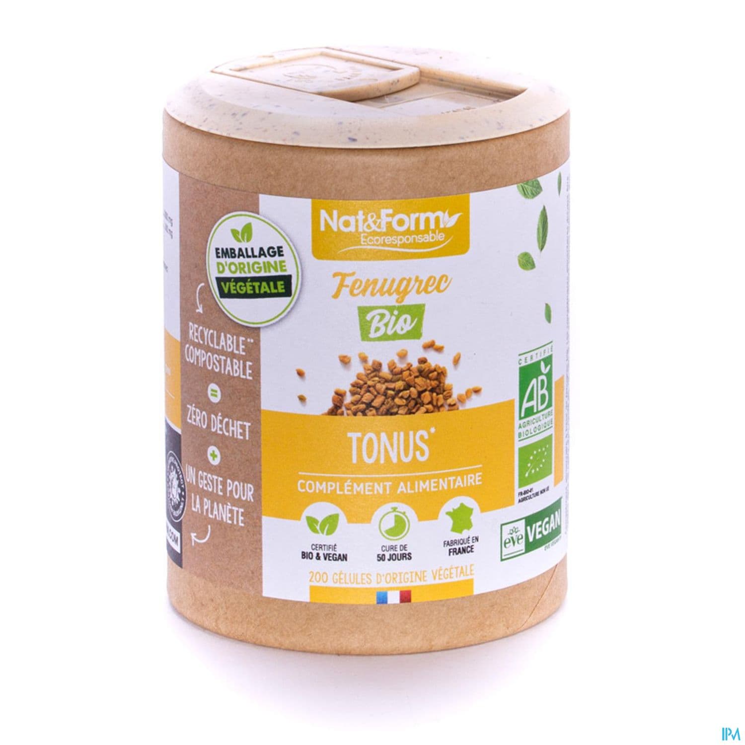 Nat Et Form Ecoresponsable Fenugrec Bio Gelule Vegetale 200