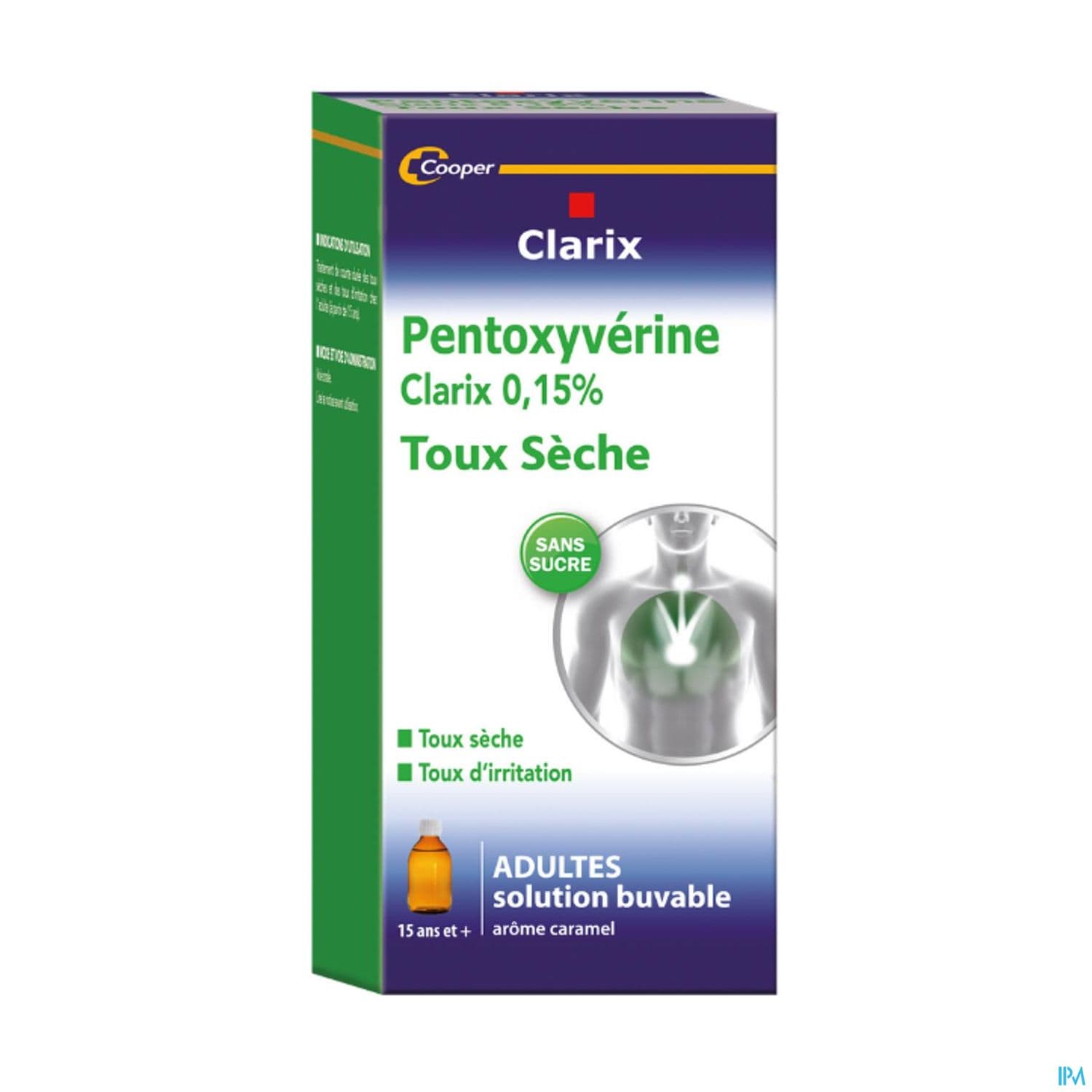 Clarix Toux Seche Pentoxyv 0.15% Adulte Sirop 200ml