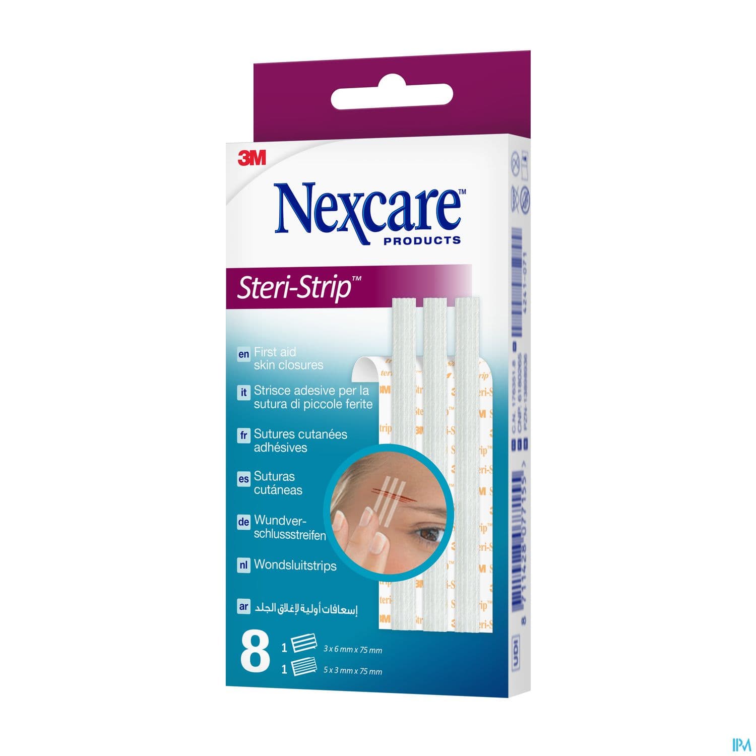 3m Nexcare Steristrip Blanc 3mm X 6mm + 5mm X 3mm