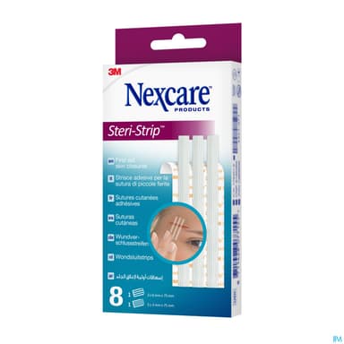 3m Nexcare Steristrip Blanc 3mm X 6mm + 5mm X 3mm