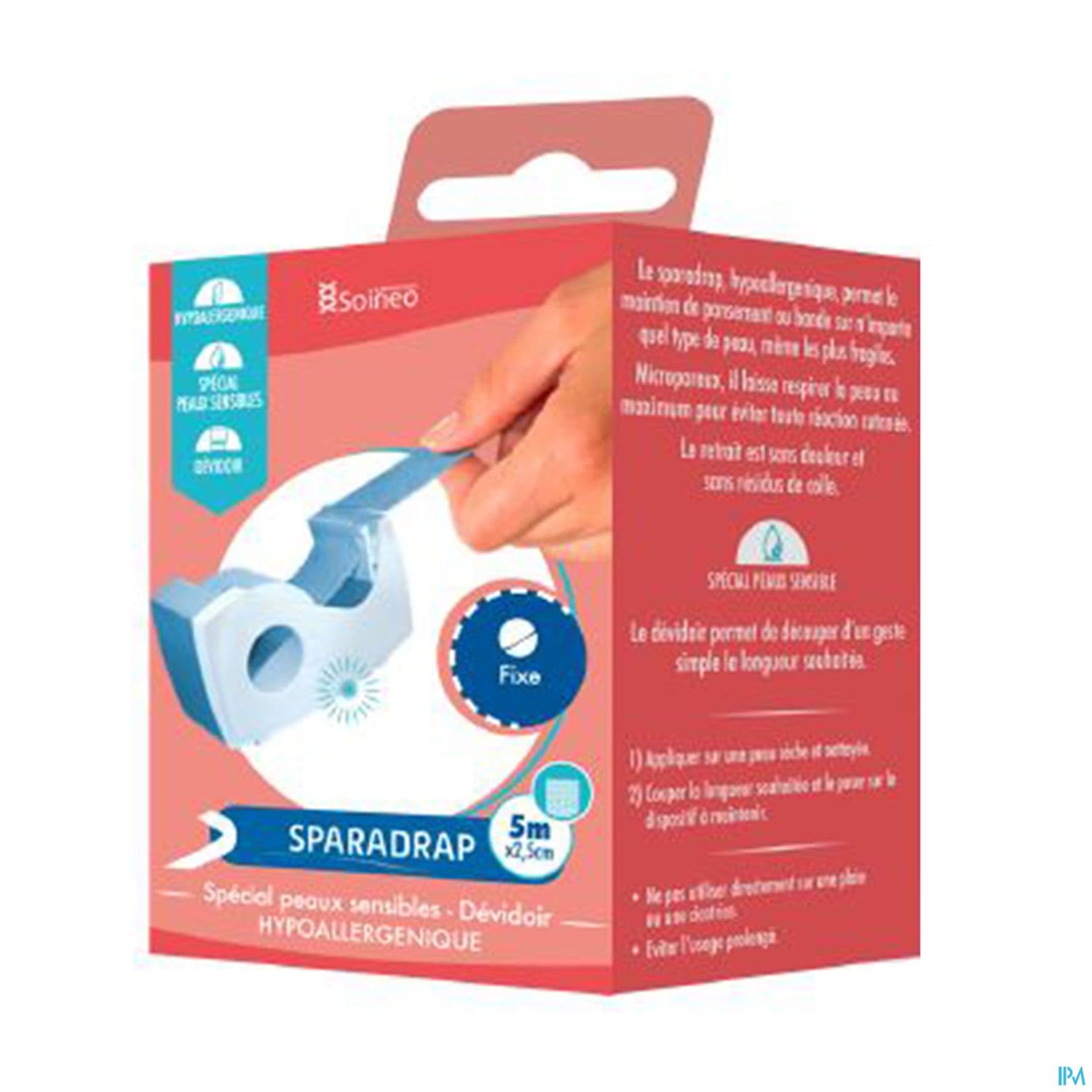 Soineo Sparadrap Microporeux 5m X 2cm5 Devidoir