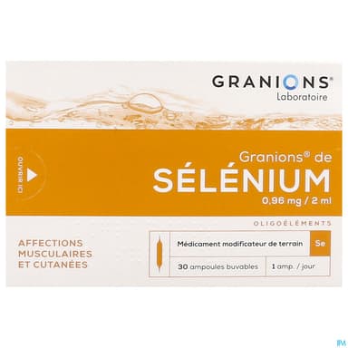 Granions Selenium 0mg96/2ml Suspension Buvable Ampoule 30