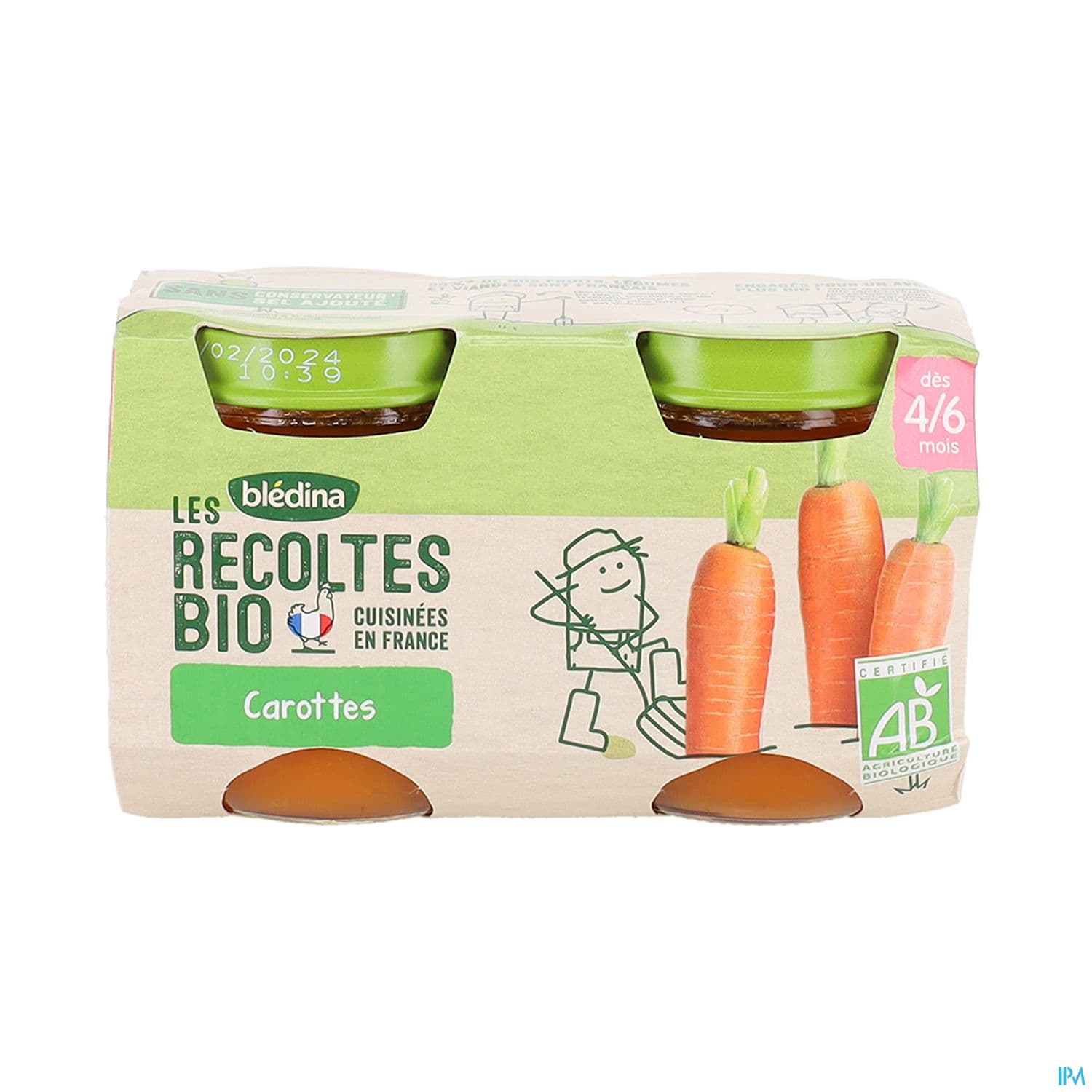 BLEDINA REC BIO CAROTT BRET 130GX2