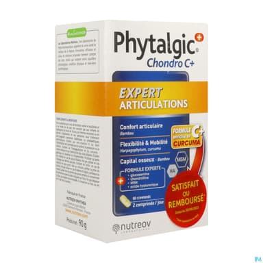Nutreov Phytalgic+ Chondro C+ Expert Articulations Comprime 60 Satisfait Ou Rembourse
