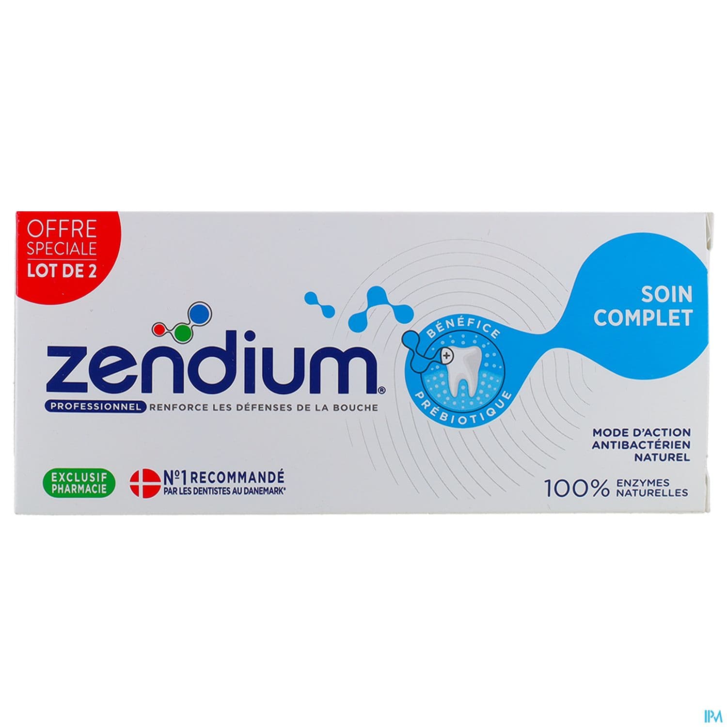 Zendium Dentifrice Protection Email Gencives 75ml X2