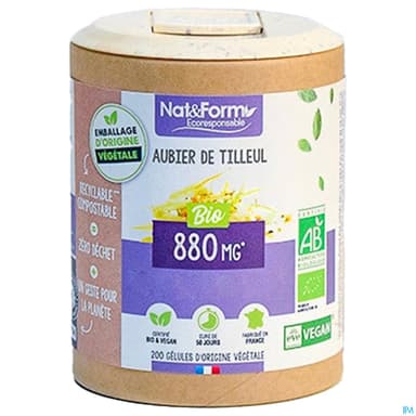 Nat Et Form Aubier De Tilleul Gelule 200