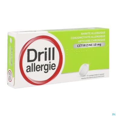 Drill Allergie Cetirizine 10mg Comprime A Sucer 7
