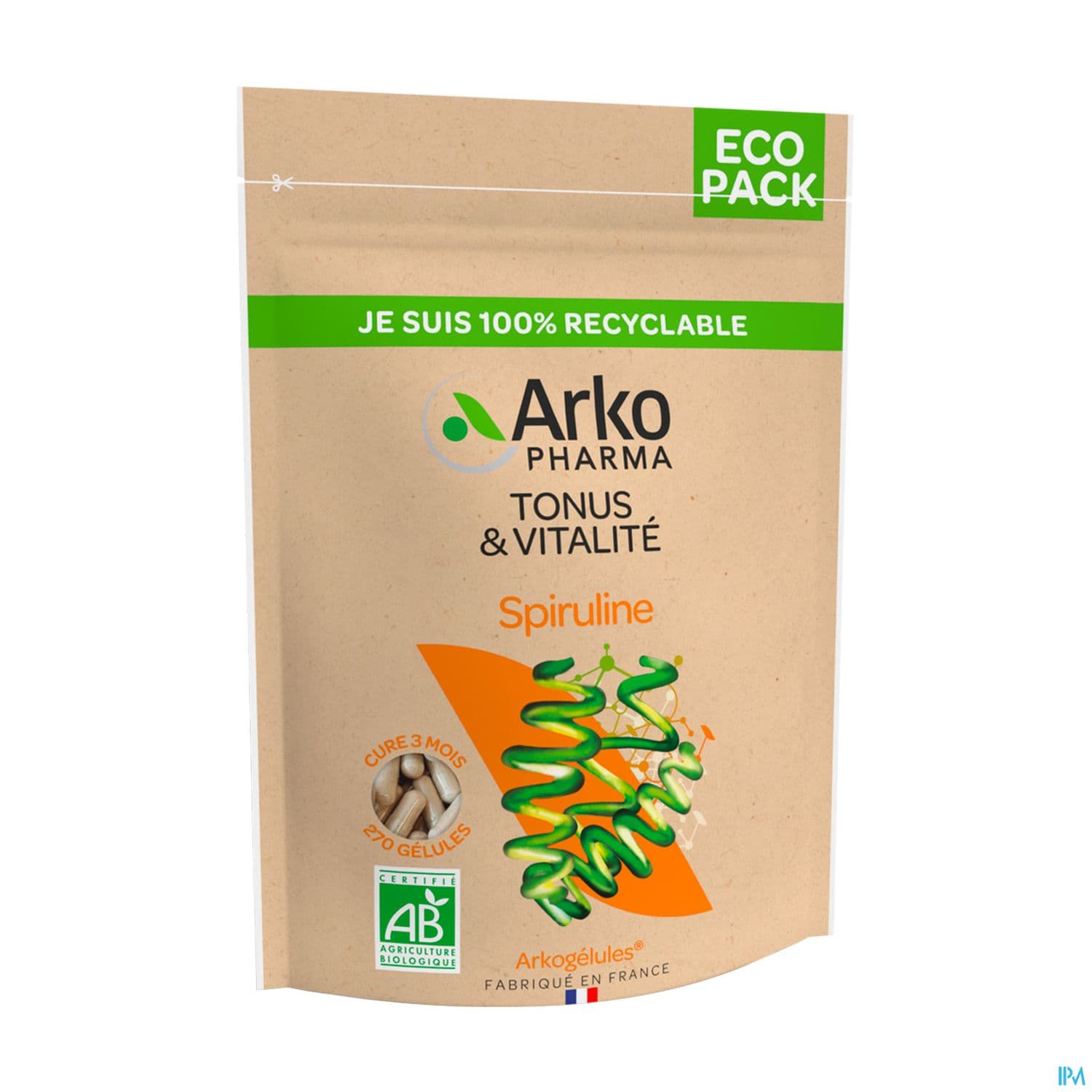 Arkopharma Arkogelules Spiruline Bio Gelule 270