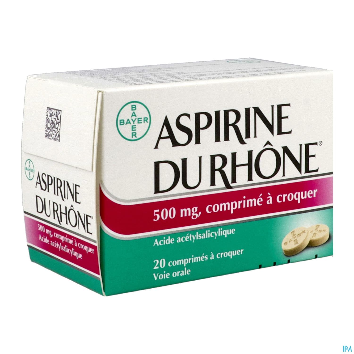 Aspirine Du Rhone 500mg Comprime A Croquer 20