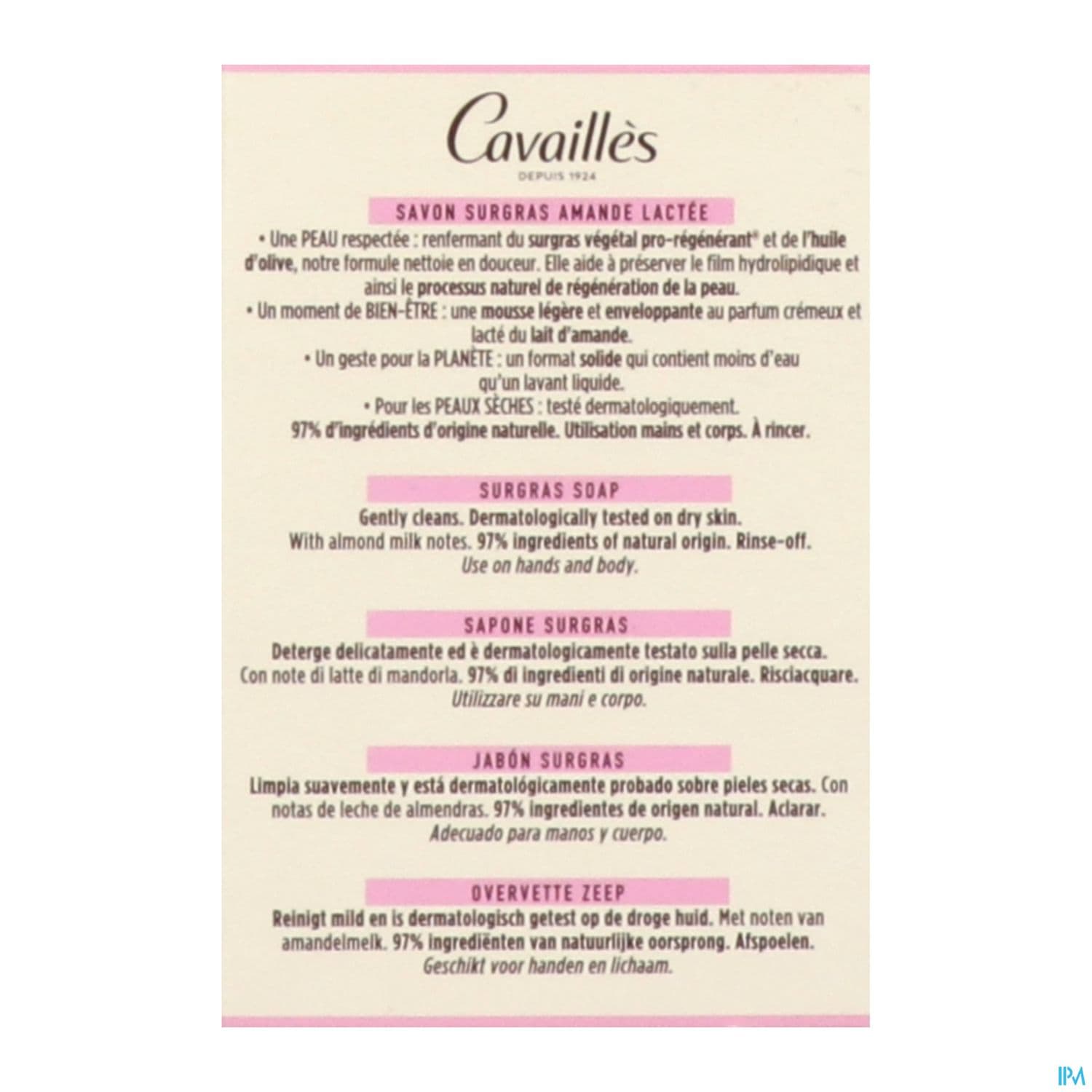 CAVAILLES SAV SURG AMANDE 100G