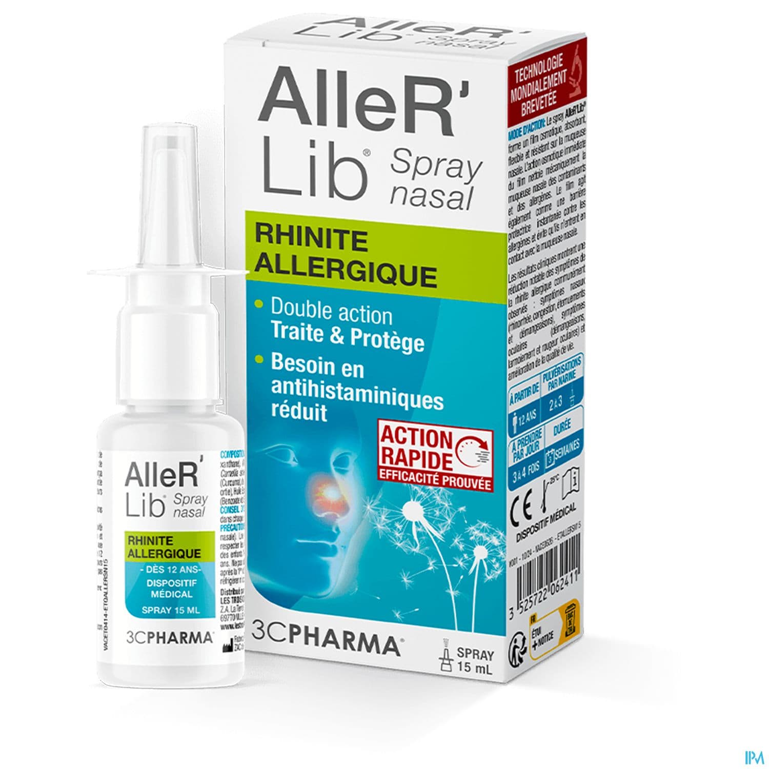 3c Pharma Aller'lib Spray Nasal 15ml