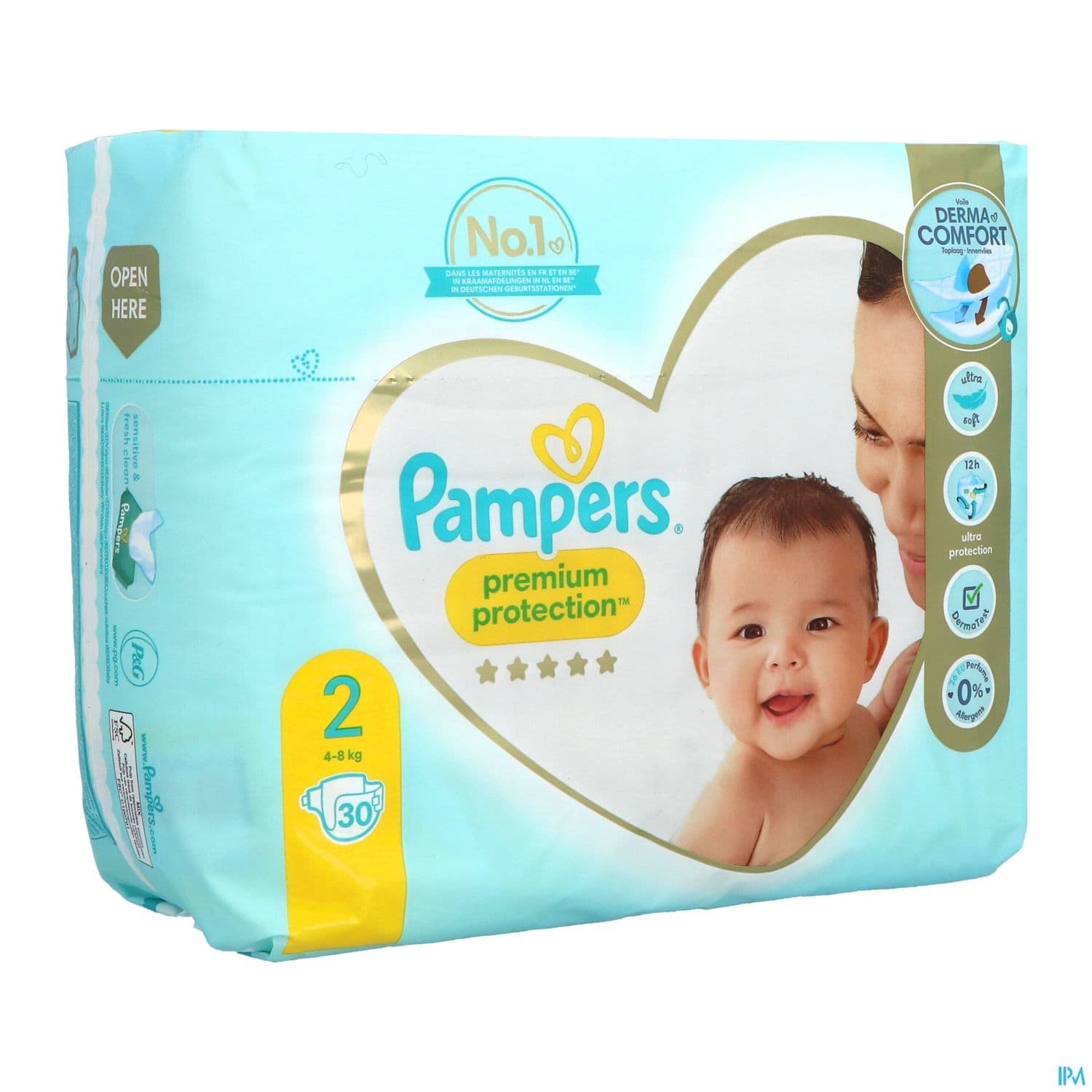 COUCH PAMPERS PREM PROT 2 4-8KG30 — Pharmacie du Pilori