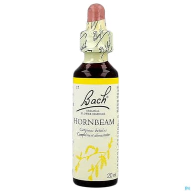 Fleurs De Bach Original 17 Hornbeam Compte Gouttes 20ml