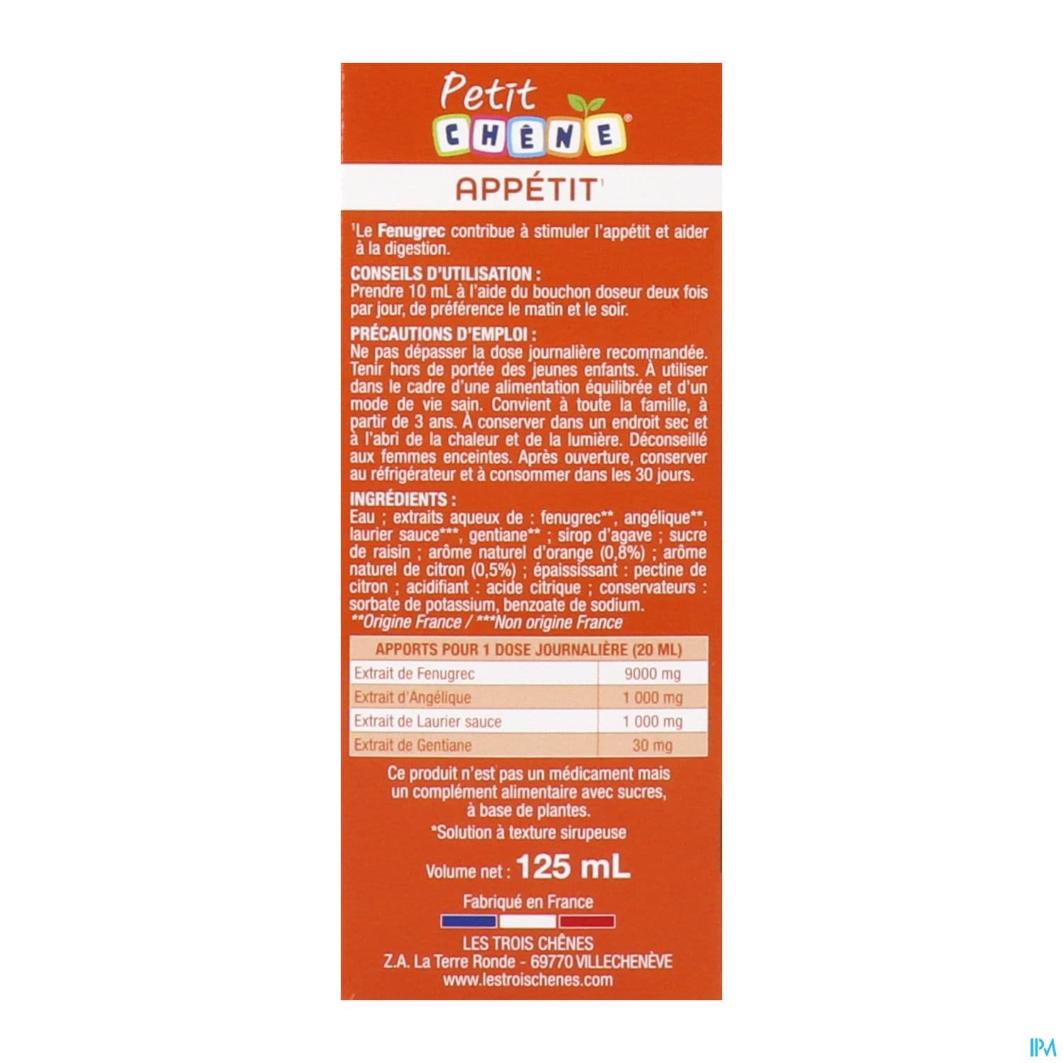 PETIT CHENE APPETIT 125ML