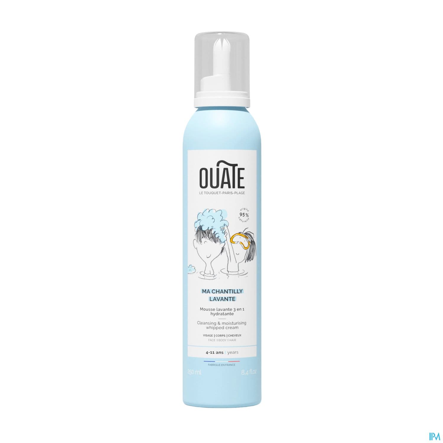 Ouate Ma Chantilly Lavante Mousse Lavante 3en1 Visage Corps Et Cheveux 250ml